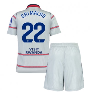 Atletico Madrid Alejandro Grimaldo #22 Tredjetrøje Børn 2026-27 Kortærmet (+ Korte bukser)